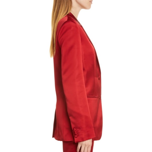 HELMUT LANG  Two-Button Satin Blazer Size 4 - Picture 4 of 15